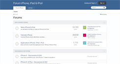 Desktop Screenshot of forum-iphone.fr