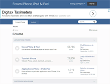 Tablet Screenshot of forum-iphone.fr